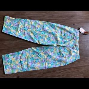 Retro floral pants NWT